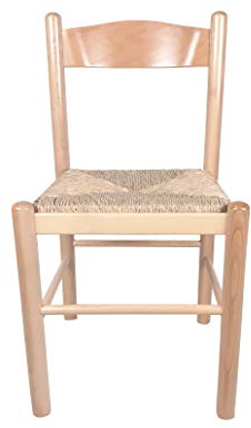 Sedam Srl Sedia Pisa, In Legno Massello, Seduta in Paglia, Varie Colorazioni Disponibili (Naturale) ORDINE MINIMO 2 SEDIE