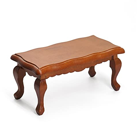 Odoria 1/12 Miniatur Tisch Couchtisch Puppenhaus Möbel Zubehör, Braun