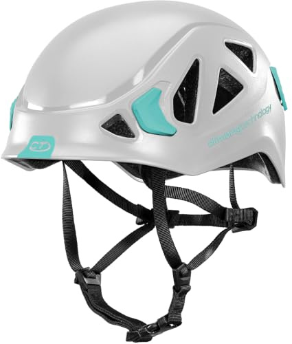 Climbing Technology, Eclipse Unisex Adulto, Blanco/Aquamarina, Talla Ajustable de 48 a 56 cm