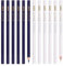 12 Stück Schneiderkreide Schneiderkreidestift Nähkreide Stoffkreide Kreidestift Nähen Kreide Nähen Stoffkreide Nähkreide Zum Markieren Von Diversen Stoffen Und Ledern(Blau Weiss)
