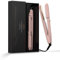 AINA Hair Straightener Brush, Flat Iron | Titanium Plates Dual Voltage Hair Straightening Curling Iron 2 in1 | Resolve Tangled frizz (Pink)
