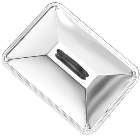 ULTECHNOVO Tapa de Acero Inoxidable Rectangular con Bordes Anti-escaldaduras para Horno y Cocina al Vapor, Resistente y Versátil para Uso Doméstico y Profesional