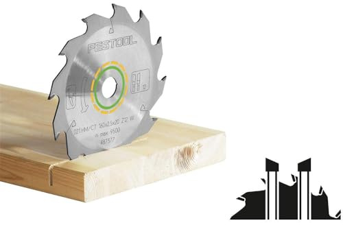 Festool Kreissägeblatt 210x2,6x30 W18 für Holz – 493197 | 18 Zähne, Wechselzahnung, starker Spanwinkel – für Längs- und Querschnitte in Holz