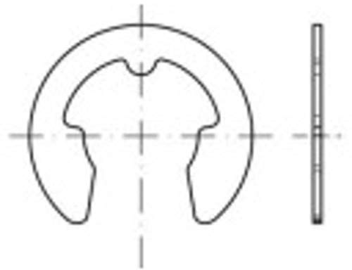 TOOLCRAFT 138513 Sicherungsscheiben Innen-Durchmesser: 3.2 mm DIN 6799 Federstahl 500 St.
