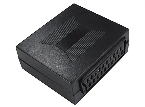 rhinocables - SCART Coupler | Gold Plated Contacts | Female-to-Female Connection | Connect TVs, DVD Players, Consoles | Compatible with SCART to HDMI, Gold