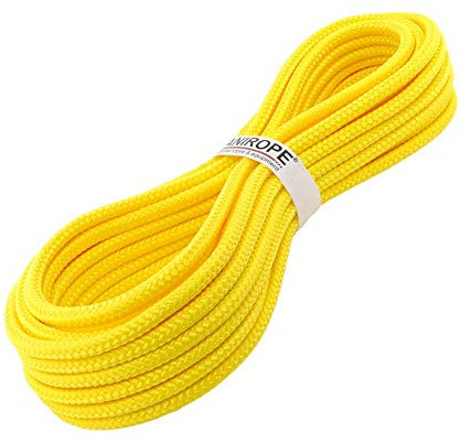 Kanirope® PP Seil Polypropylenseil MULTIBRAID 6mm 20m Farbe Gelb (1132) 16x geflochten