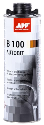 APP B100 Bitume Liquido di Protezione Sottoscocca Auto | Antipietrisco, Antiruggine e Antirombo Sottoscocca Protezione | Massa Bituminosa Spruzzabile | Antirombo Sottoscocca | Nero