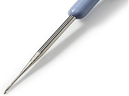 Prym 175321 Häkelnadeln KST-Griff ST 1,25 mm silberfarbig Garn-Häkelnadel, Stahl