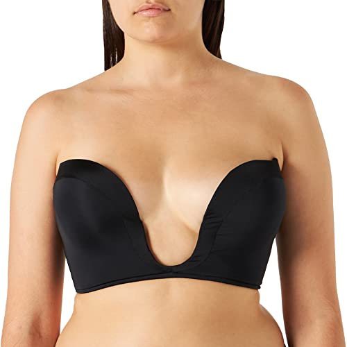 Wonderbra Women Ultimate Plunge Bra, Black, 38C