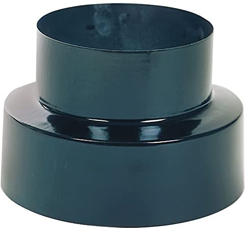 Reducción Estufa Vitrificado Color Negro de 120 a 100 mm.