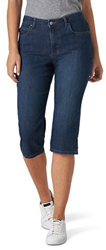 Lee Caprijeans för dam, avslappnad passform, 48