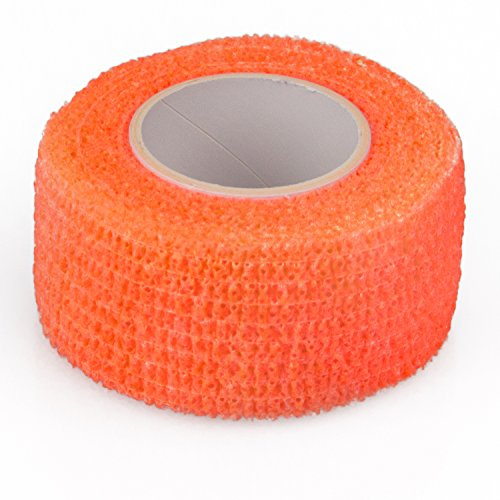 Fixierbinde | elastischer Fixierverband | kohäsive (selbsthaftende) elastische Binde | Breite: 2,5 cm | Farbe: orange (6)