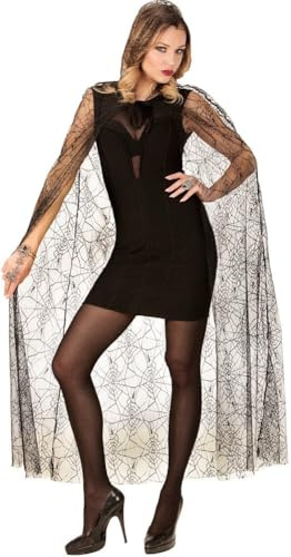 W WIDMANN MILANO Party Fashion 65730 - Spinnenumhang mit Kapuze