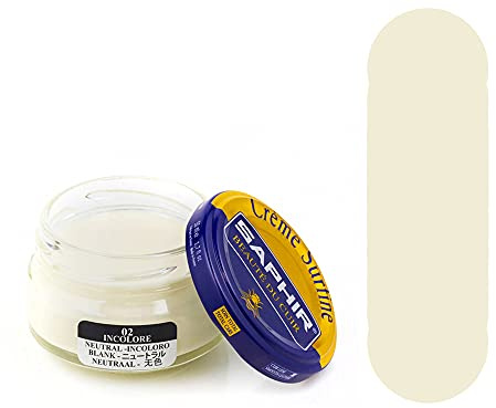 SAPHIR - Pommadier crème surfine cirage cuir pot 50ml incolore
