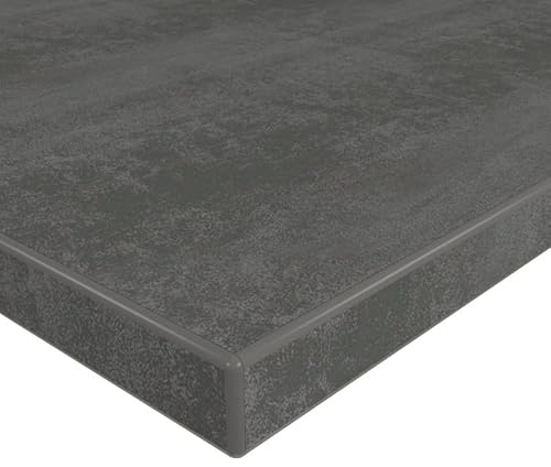 MySpiegel.de Tischplatte Holz Zuschnitt nach Maß Beschichtete Holzdekorplatte Beton dunkel in 19mm Stärke (100 x 70 cm, Beton dunkel)