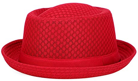 DongBao Pork Pie Hut- Sonnenhut Damen/Herren - Strandhut - Fedora Frühjahr/Sommer - Sonnenhut