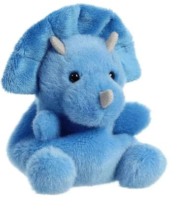 Aurora World Aurora, 33616, Palm Pals Tank Triceratops, 13cm, Plüsch, Blau
