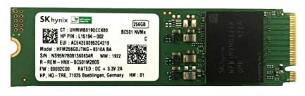CUK Hynix BC501 256 GB M.2 2280 PCIe NVMe Internes Solid State Drive (SSD) Bulk OEM Tray