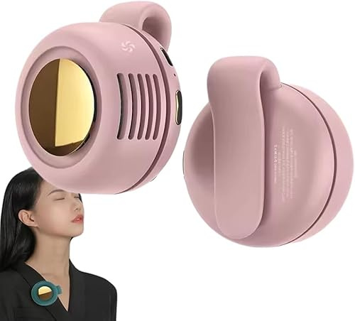 Youning Tragbarer Mini Ventilator USB Wiederaufladbarer Leise Ventilator Clip on Ventilator Klein Lüfter für Büro Haushalt Reisen Kühlung Silent Fan Halsventilator Sommer Kühler Klimaanlage