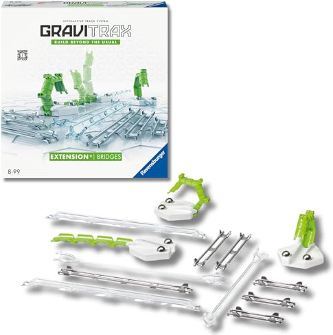 Ravensburger GraviTrax Extension Bridges 22423 - GraviTrax Erweiterung für Deine Kugelbahn - Murmelbahn und Konstruktionsspielzeug ab 8 Jahren, GraviTrax Zubehör kombinierbar mit Allen Produkten