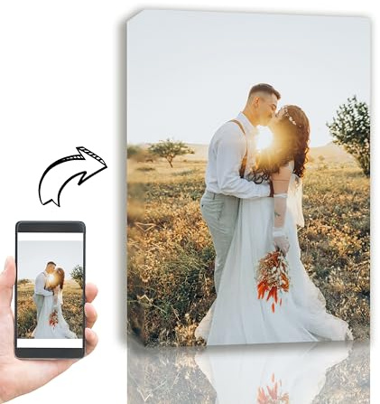 Personalized Custom Canvas Prints (Framed Canvas, 12 x 16) - Custom Canvas Print with Your Photo - Perfect for Home Decor, Gifts & Keepsakes Fast Delivery…