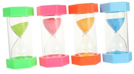 TOPBATHY 4 Stück Sanduhr-Timer Sanduhr Mit Sanduhr Zahnputz-Timer Mini-Sanduhr Rotierend Sanduhr Sanduhr Desktop-Timer Sanduhr-schmuck Uhr Für Schreibtisch Dekorativer Sand Pulver Kind