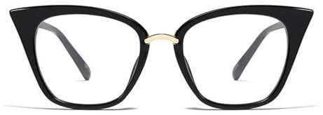 AOOLIA Cat-Eye Lesebrille für Damen, modische Brille gegen blaues Licht, Anti-Blaulicht, blendfreie Gläser für Studium, Arbeit, Schwarz, Einheitsgröße