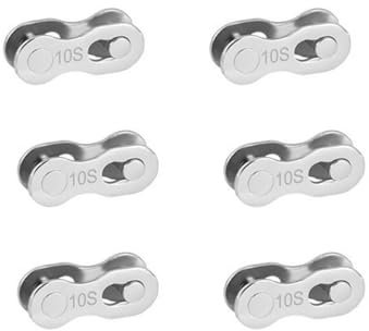 HOUSON 6 pieces bicycle chain links, bicycle chain chain lock missing bicycle link quick coupling bicycle chain link connector for 10 speed chain