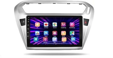 Pexorin For Peugeot, 301, for Citroen, Elysee 2014-2016 Video Player Car Android 9.0 Radio Multimedia Navigation GPS No 2 Din DSP IPS 4G RAM Car Video Player(4Core 1G 16G 8in)