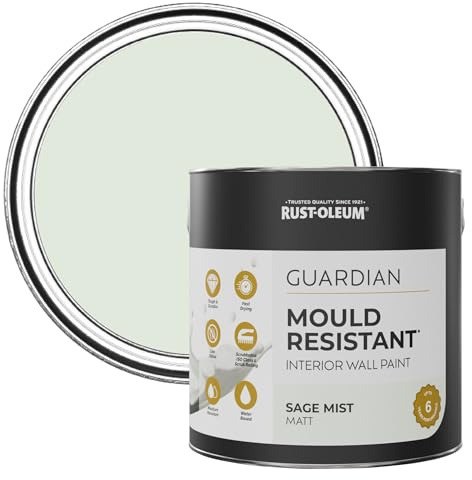 Rust-Oleum Green Guardian Mould Resistant Wall Paint - Sage Mist 2.5L