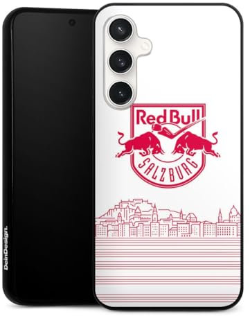 DeinDesign Silikon Hülle kompatibel mit Samsung Galaxy S23 FE Case schwarz Handyhülle Eishockey Skyline EC Red Bull Salzburg