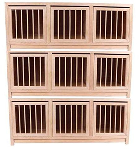 Pigeon Nest Box and Cage Combo, Solid Wood Outdoor Bird Nesting Supplies, Large Premium Pigeon Cage for Comfortable Housing