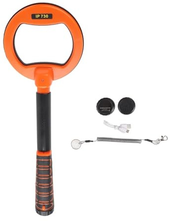 Metal Detector Subacqueo IP68 Impermeabile 30m‑60m Rilevatore Di Custodia In ABS Portatile Pinpointer Impermeabile For Immersione(Orange)