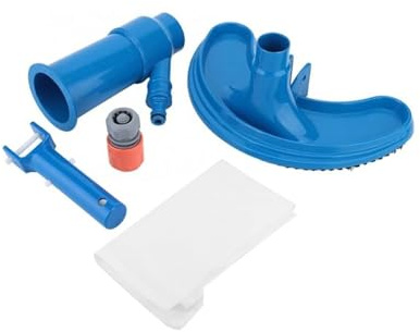 ZGJIAJU Poolsauger Schwimmbad-Staubsauger-Set for den Außenbereich, sauberer Poolboden, Netz-Desinfektionswerkzeug-Set, Saugkopf, Spa-Reinigungsbürste(Set)