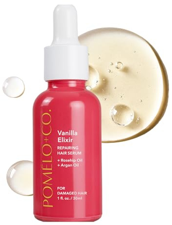 Pomélo+Co. Vanilla Elixir Hair Serum 30ml - mit Vitamin E und Arganöl | Helles Repairing Pflegeserum für intensive Feuchtigkeit und mehr Glanz - Haar Serum für geschädigtes und brüchiges Haar
