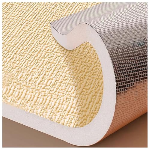 APMOE Isolation Thermique à L'humidité Rouleau Papier Peint Autocollant Mural 9 mm d'épaisseur Supplémentaire, Imperméable Coussin Mural pour Chambres/Salons