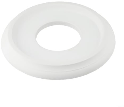 Dekorative Deckenmedaillon, 25 cm, Deckenrosette für Licht und PU für Ventilator-Lichtabdeckungen, Platte, weiß, wasserdicht, rund, für Leuchten und Kronleuchter