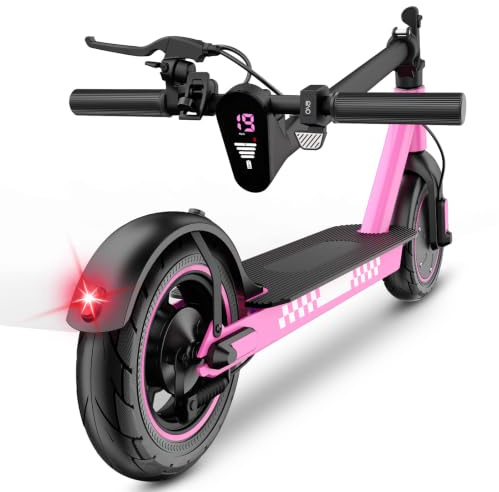 Electric Scooter Adults,350/500w High Power Motor,Pneumatic 8.5/10, Up to 25KM/H,Long Range 35-45KM,Double Drum Braking System,Folding Escooter, Max Load 120kg,APP Control