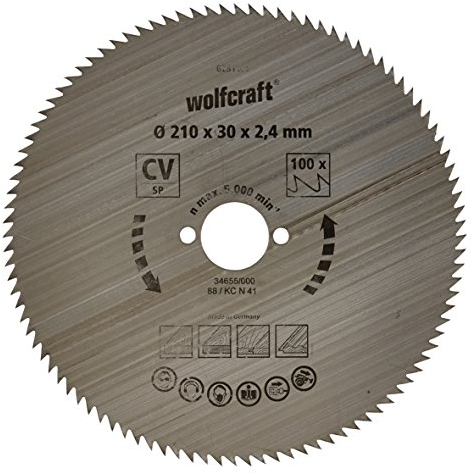 Wolfcraft Kreissägeblatt, 100 Zähne, ø 210 mm, 6281000