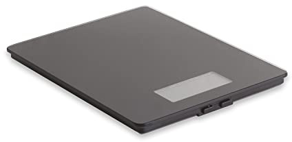 Mastrad F76600 Küchenwaage - Digitale Feinwaage Temperglas Einscheiben-Sicherheit - elektronische Waage mit Präzision auf 1g bis zu 5kg - verschiedene Angabearten - rutschfest und stabil