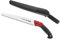 AUSONIA - 34177 PROFI GARTENSÄGE BAUMSÄGE KLAPPSÄGE HANDSÄGE RAZOR MIT KÖCHER, SÄGEBLATT MIT ABNEHMENDER ZAHNGRÖSSE 31 CM LANG CHROMATIERT GRIFF AUS THERMOPLASTISCHEM GUMMI