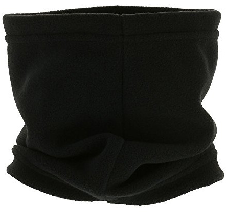 QUECHUA WED'ZE FirstHeat KIDS Thermal Fleece Ski Scarf/Neck Warmer Snood for Skiing, Snowboarding, Cycling, Running, Hiking, Outdoors - Childrens (Black)