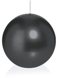 Kugelkerzen Schwarz 100 mm, Inhalt 6 Stück