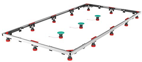 MEPA Cadre de montage (cadre de montage) SF rectangulaire XL100/180 en acier/fonte minérale - 150184