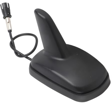 Tbest Haifischse Antenne, 4 Antenne, Auto Antenne Perfekter Ersatz,130G Auto Haifischse Dacekorative Antenne,Haifischse Form Autodach Am Fm R Antenne Sport Style Antenne Schwarz