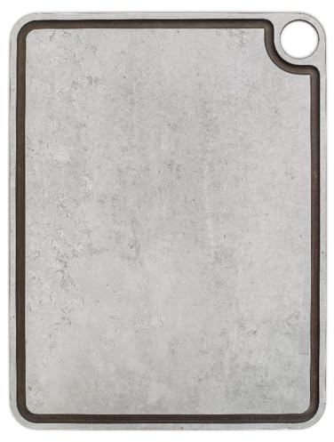 Arcos Planche à Découper Résistante à la Chaleur pour Cuisine, Fibres de Cellulose et Résine, 43 x 33 cm, Protège Couteaux, Blanc | Fibres de cellulose et résine, surface douce. Outil professionnel. Couleur gris.