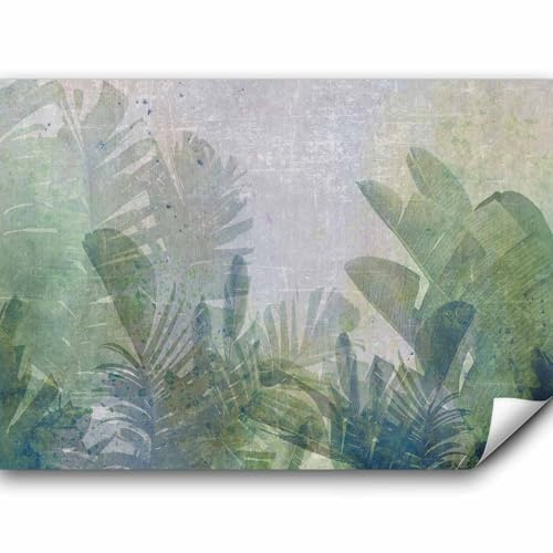 murando - Fototapete selbstklebend Blätter, 343x256 cm, Schlafzimmer | Selbstklebend ohne Kleister, Full HD Druck, ideal fürs Wohn- oder Schlafzimmer, schnelle Montage, lichtbeständig, geruchsfrei