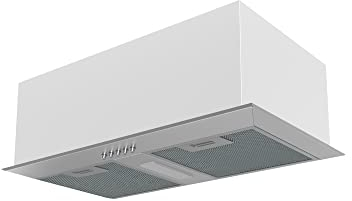 CATA GCB 55 X – Hotte de cuisine groupe filtrant 55 cm, inox, 3 vitesses, 371 m³/h, LED compacte, filtre métallique, installation évacuation ou recyclage