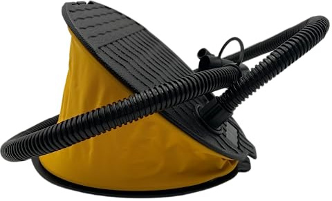 Sandhill Tools Deluxe Luft-Fußpumpe mit hohem Volumen für aufblasbare Gegenstände mit 106,7 cm langem Schlauch – Yoga-Ball, Campingbett, Schwimm- und Strandbälle – je 1 Stück