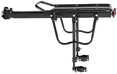 ANKROYU Schnellspanner Fahrrad-Rücksitzträger, Fahrrad-Heckgepäckträger, Verstellbarer Mountainbike-Gepäckträger Mit Reflektor Für Fahrrad